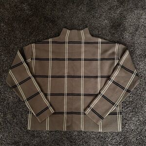 Max Studio Beige and Black Knit Top Size Large 0256